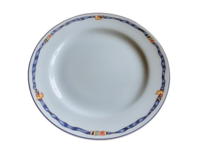 Edles Frühstücksteller ca. 21 cm Ruban Bleu Bernardaud Limoges France