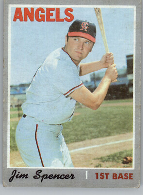 1970 Topps 255 Jim Spencer  PR California Angels