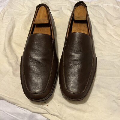 Mehpisto Cool-Air Brown Leather Loafers Comfortable Shoes Size USA 10 Excellent