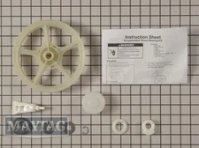 New Genuine OEM Whirlpool Washer Pulley and Thrust Bearing Kit 12002213