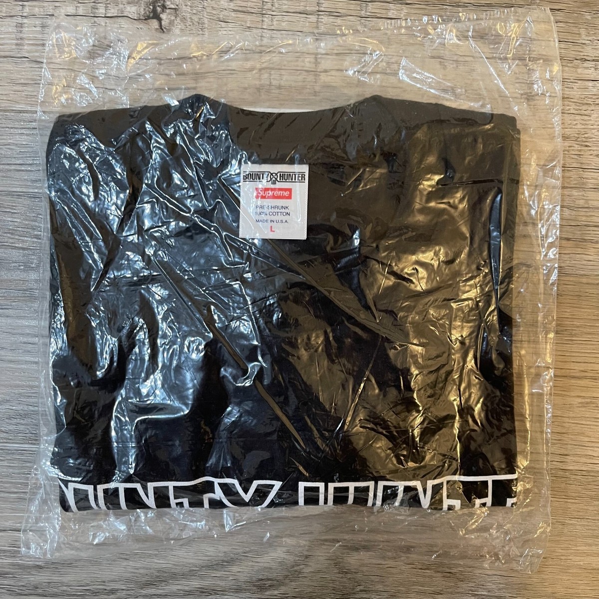 New Supreme x Bounty Hunter Wolf Tee T-Shirt Black Fall New Supreme x Bounty Hunter Wolf Tee T-Shirt Black Fall