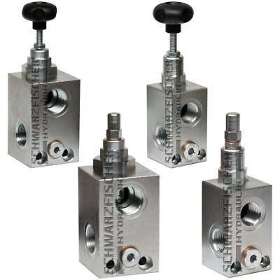 Hydraulik DBV Druckbegrenzungsventil VMP mit Manometer Anschluss 3/8'',1/2'',3/4''