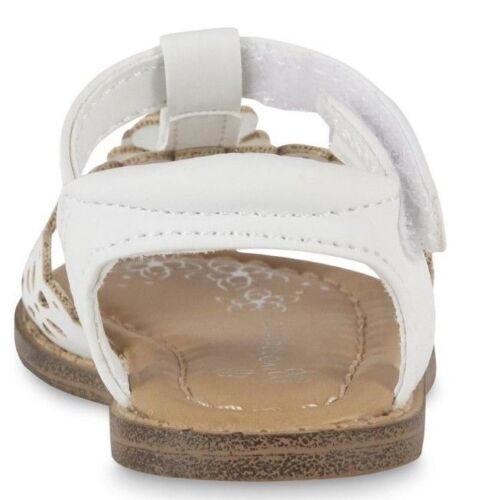 T-Strap White Sandal WonderKids Baby Girls' Addey NWT - Picture 3 of 4