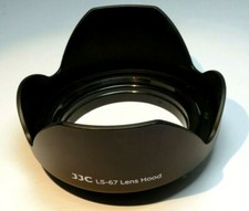 67mm Plastic Lens Hood Shade threaded screw in type petal shape digital
