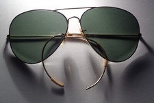 Original Rare Vintage WWII B L Ray Ban Aviator Sunglasses Gold Wire Pilot 62012