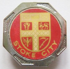 STOKE CITY - Superb Vintage 1970s Insert Football Pin Badge