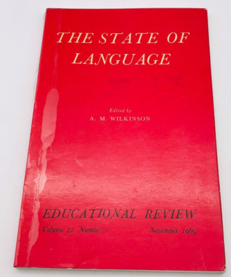 The State of Language Educational Review Vol 22 No 1 November 1969 TPB