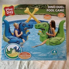 Play Day Inflatable Dino Dinosaur Duel Pool Float Water Game NEW