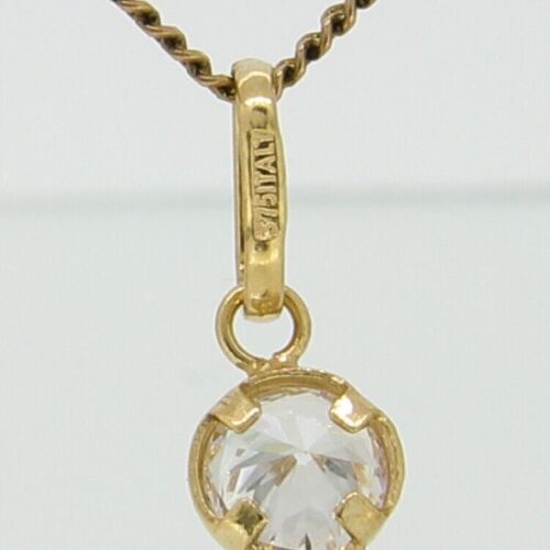 9ct Yellow Gold GEM BABY GIRL CHARM BLUE Genuine 9ct / 9k Gold Brand New - Picture 5 of 12