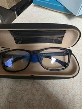 Livho Men Blue Light Blocking Square Glasses Black Frame Clear Lens