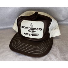 VTG Montgomery Snapback Trucker Hat Advertising Montgomery Moves People
