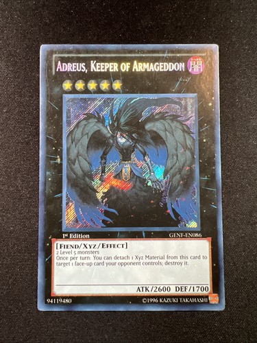 Adreus, Keeper of Armageddon [1st edition] GENF-EN086 YuGiOh Generation Force card