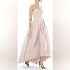 Alfred Sung Strapless High/Low Ballgown 0
