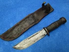 ORIGINAL WW2 US MILITARY CATTARAUGUS 225q FIGHTING KNIFE AND SHEATH OKINAWA 1945