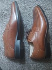 Stacy Adams Mens Size 9 M Dress Shoes 23274-03 Cognac Brown Leather Lace up — photo 4