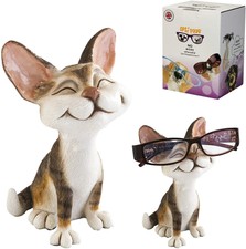 Image of Optipaws Happy Cat Glasses Holder Figurine New in Gift Box