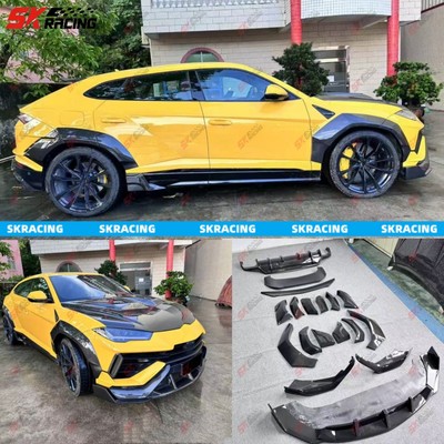 Fit Lamborghini URUS S DRY Carbon Fiber Front Rear Diffuser Wing Fender Bodykits