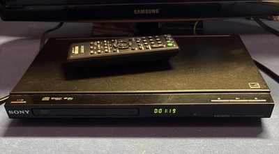 Sony DVP-SR500H Upscaling HDMI 1080p DVD/CD Player Black w/ Remote