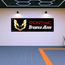 Decoration Pontiac Trans Am Banner Garage Wall Art Fans Gift, 71x24 in