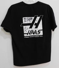 Haas T Shirt CNC Automation Machine Tools  Machinist F1 Racing Black Size XL