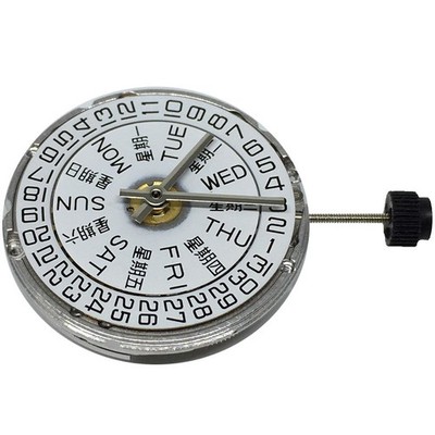 White/Gold Day/Date@3 Automatic Watch Movement For ETA 2836-2 SELLITA SW220 G