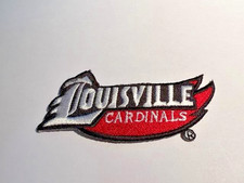Official NCAA Louisville Cardinals Iron-On TEXT Patch.MINT.Same day Ship.