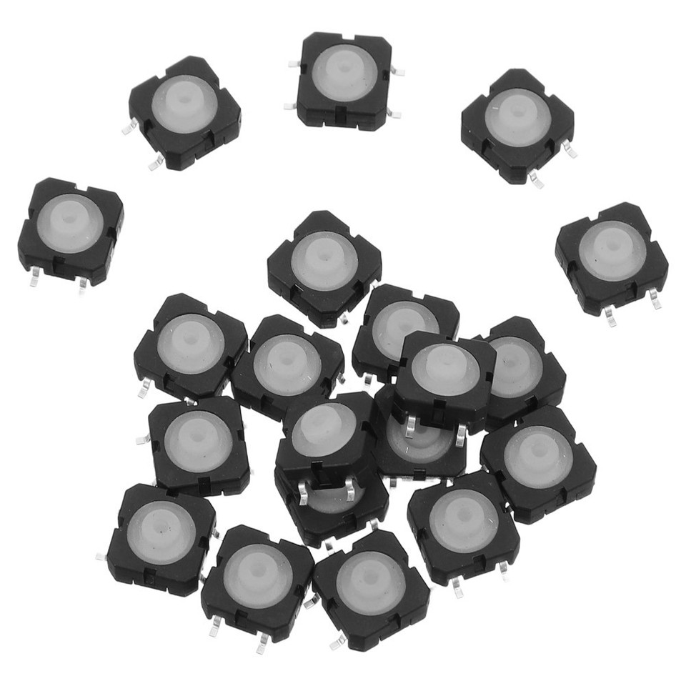 20 Pcs Waterproof Tact Switch Tactile Push Button Cover off Rubber ...