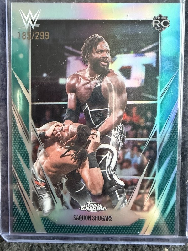 Topps Chrome 2026 WWE NXT Saquon Shugars Rookie Serial #154 /299
