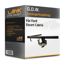 Für Ford Escort Cabrio 11.1992-01.1995 G.D.W. Anhängerkupplung abnehmbar NEU