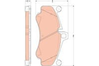 TRW Bremsbelagsatz, Scheibenbremse GDB1863 FüR Porsche