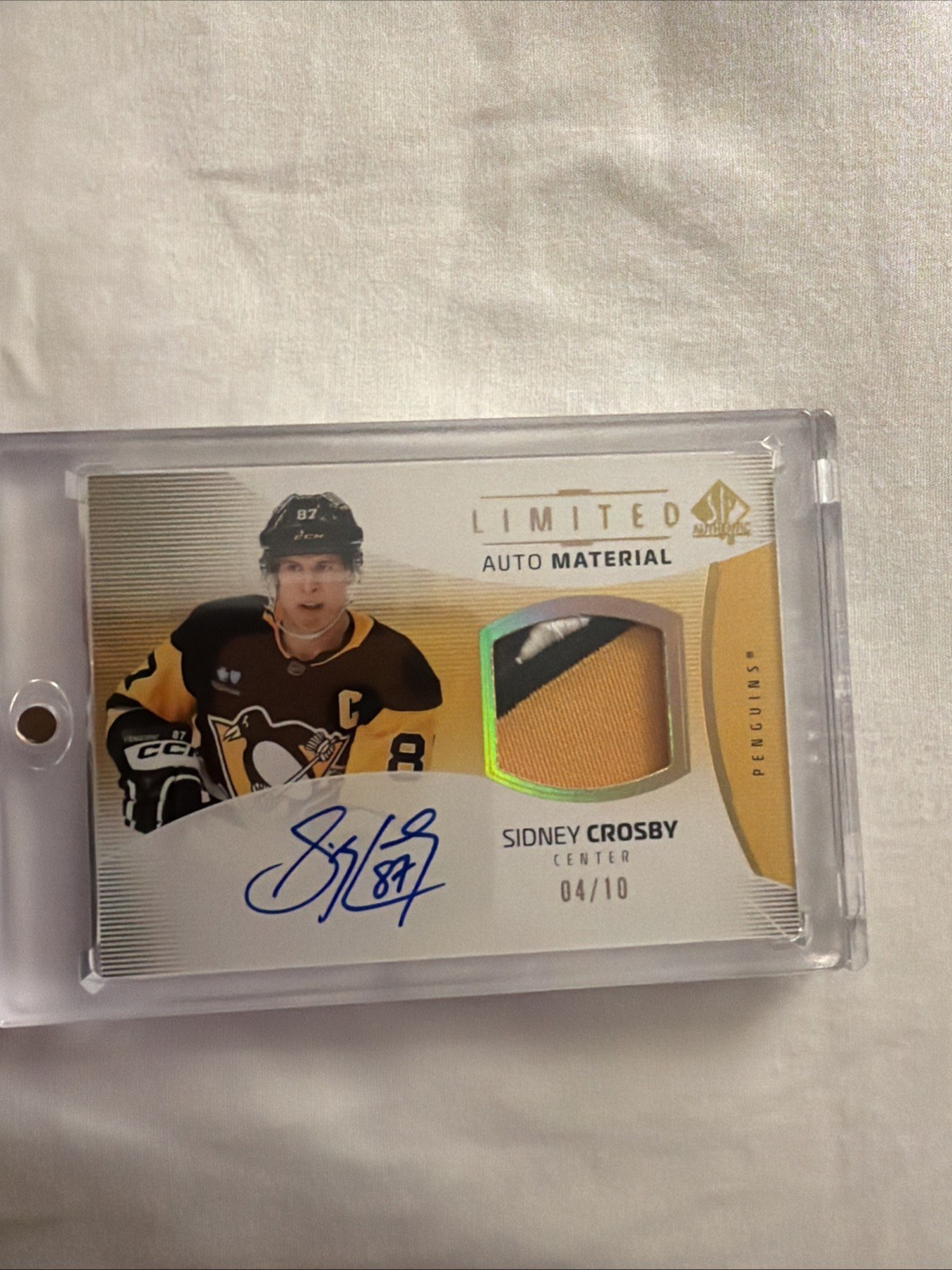 25-26 SP AUTHENTIC UPDATE 23-24 LIMITED PATCH AUTO SIDNEY CROSBY 4/10 WOW!!