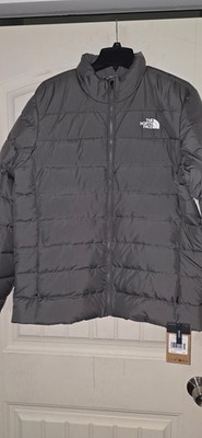 The North Face Jacket Mens Large Grey Aconcagua 3 Down Puffer Smoked Pearl NEW