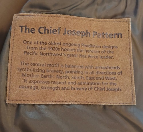 Pendleton high-grade Western Native Coat, Chief Joseph design. men's 2XL large. - Picture 7 of 9