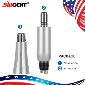 Dental Hygiene Prophy Handpiece 4:1 air Motor 4 Holes straight Nose Cone USA