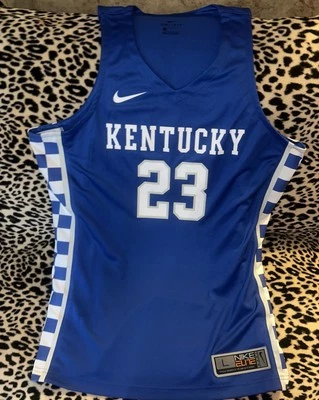 Nike UK Kentucky Wildcats Mens Basketball Jersey Blue #23 Dri-FIT Elite Size L - Image 1 of 4