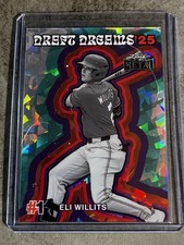 2026 Leaf Metal Draft Eli Willits Crystals Washington Nationals SP RC 1/1