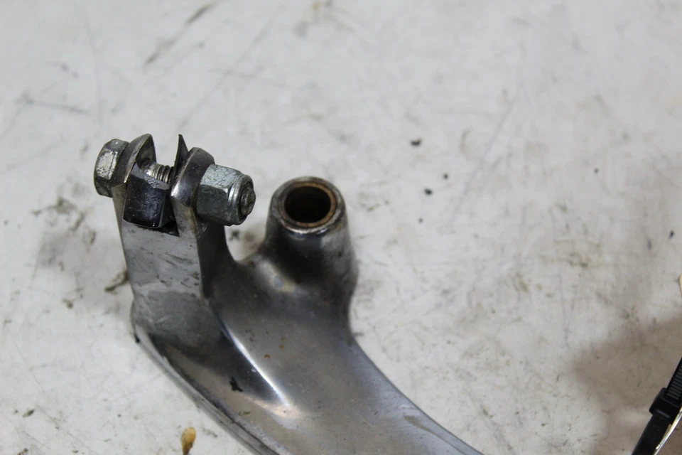 93-98 Harley Dyna Wide Glide OEM Chrome Brake and Shifter Mount Bent? - Image 3 of 4