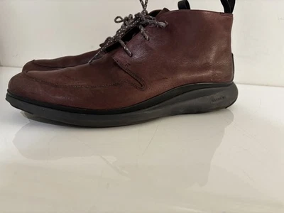 Botines Cole Haan 3.0 Grand de cuero borgoña oscuro para hombre Reino Unido 9 - Imagen 1 de 4
