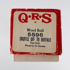 QRS Music Company Piano Roll 5596 Shuffle Off To Buffalo Fox Trot Played Vintage