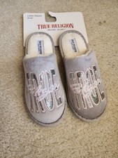 True Religion Women s Pink Small 5-6 Glitter Slippers
