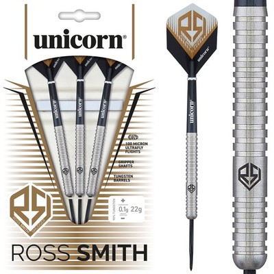 Unicorn Ross Smith Darts   Stahlspitze   90 %   Smudger   Natur 22 gr