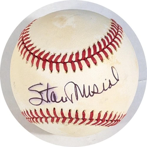 Stan Musial Autographed NL Giamatti Baseball JSA CK18294