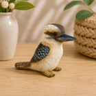 Mini Kookaburra Figurine 7cm Australian Native Bird Ornament Small Wildlife Stat
