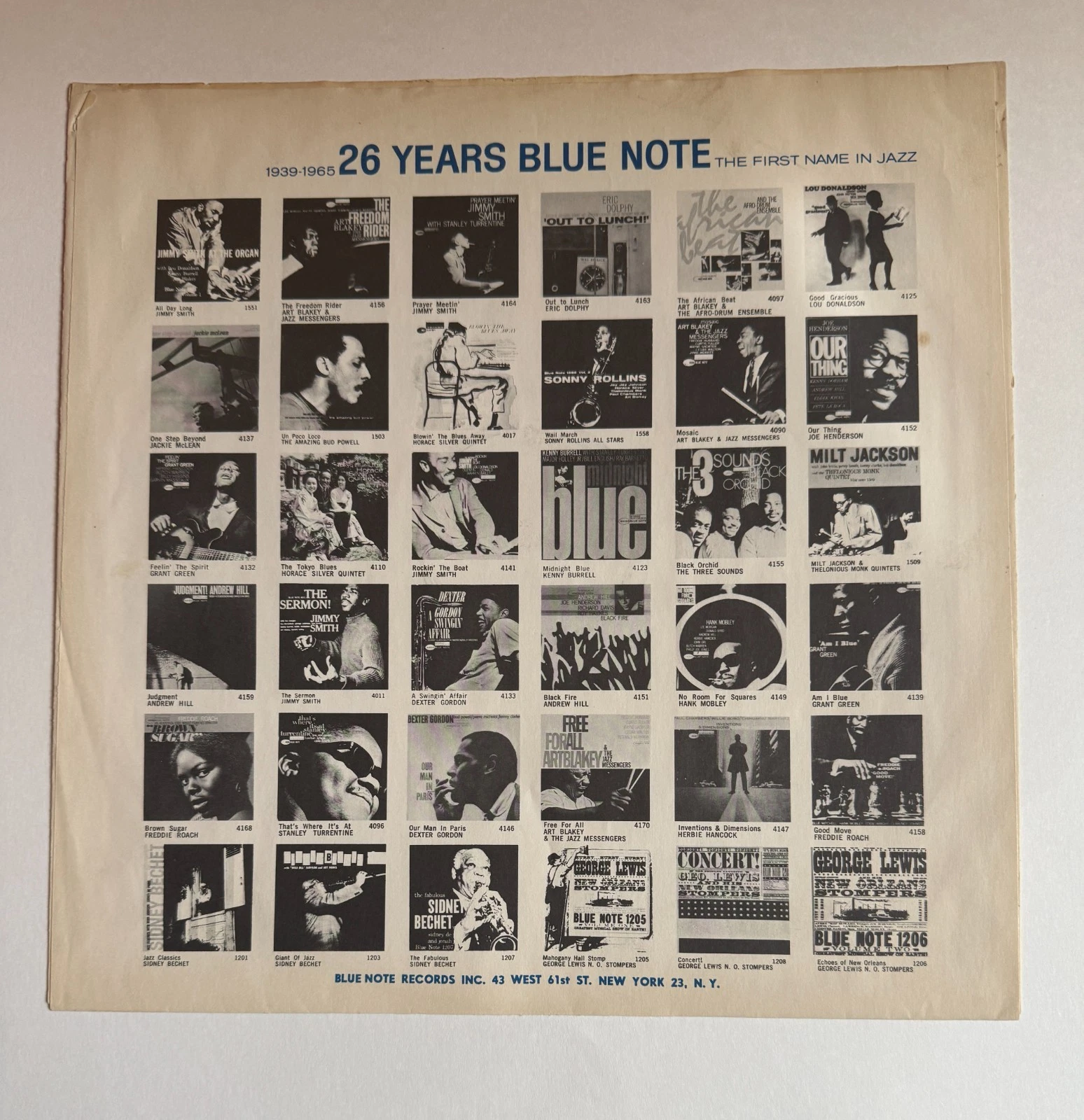 LARRY YOUNG-INTO SOMETHIN’ BLUE NOTE BLP4187 MONO EAR VAN GELDER 1st ED - product detail image 3