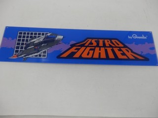 Original Astro Fighter By Gremlin Marquee Arcade Sign RARE