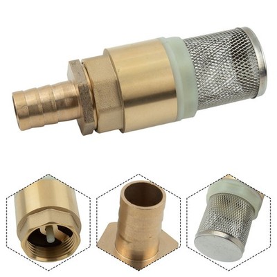 1*Non-Return Valve Suction Strainer Foot Valve Hose Connection 19 25mm 3/4in New