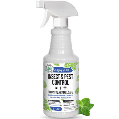 Mighty Mint Insect & Pest Control Spray 15 oz Natural Peppermint Oil Repellent