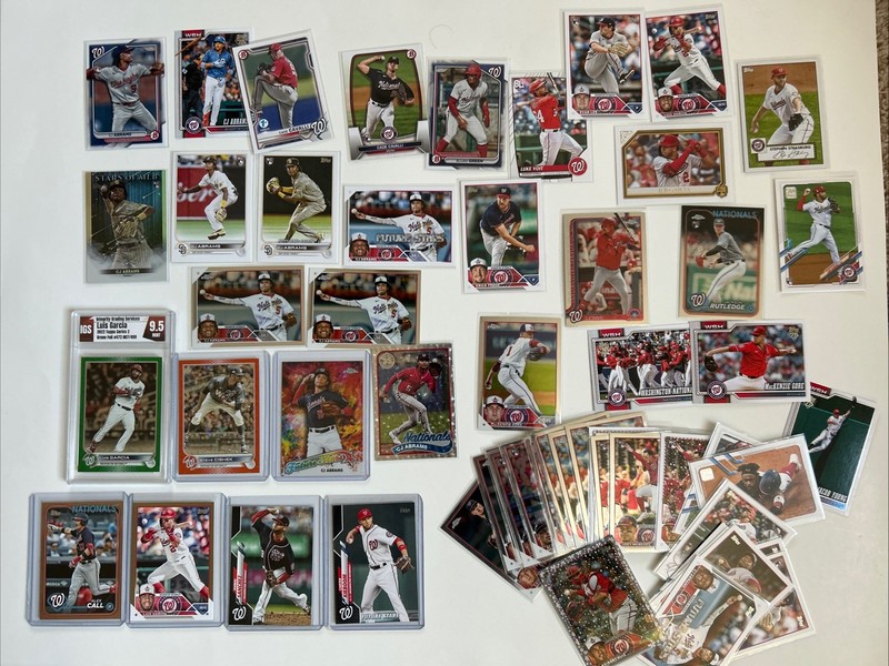 Washington Nationals Graded & Numbered Lot , CJ Abram’s Rookies, Luis Garcia