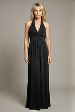 New Halston Heritage Black Gown Sz - 6