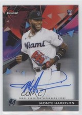 2021 Topps Finest Finest Auto Monte Harrison #FA-MH Auto 7m3